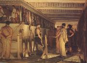 Alma-Tadema, Sir Lawrence Pheidias and the Frieze of the Parthenon Athens (mk24) oil painting artist